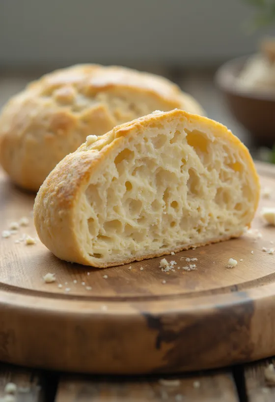 Levedura fresca e seca em pequena taça e tábua de corte, fundo claro