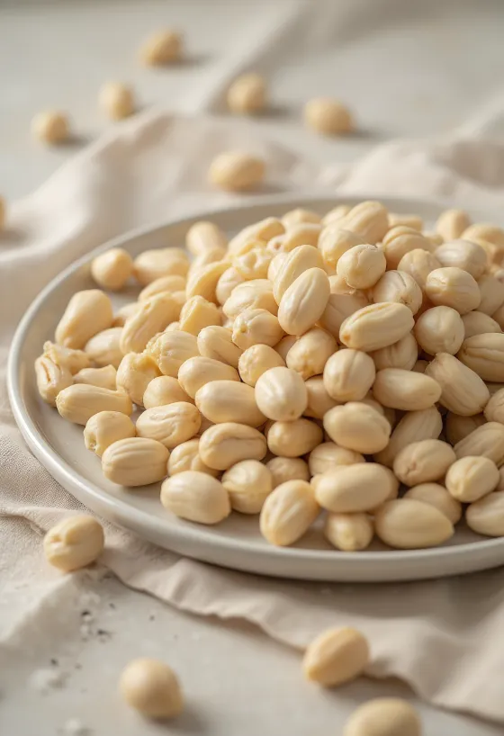 Diferentes tipos de pinhões: europeu, coreano e siberiano lado a lado