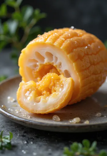 Tubérculos de mashua com cores vibrantes e textura natural