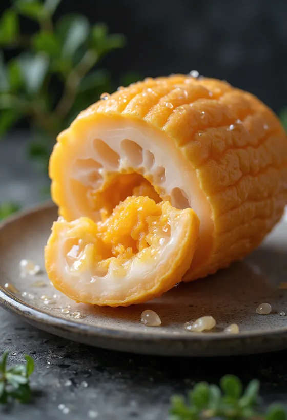 Tubérculos de mashua com cores vibrantes e textura natural