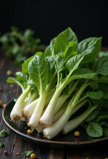 Microverdes de girassol frescos e crocantes em prato