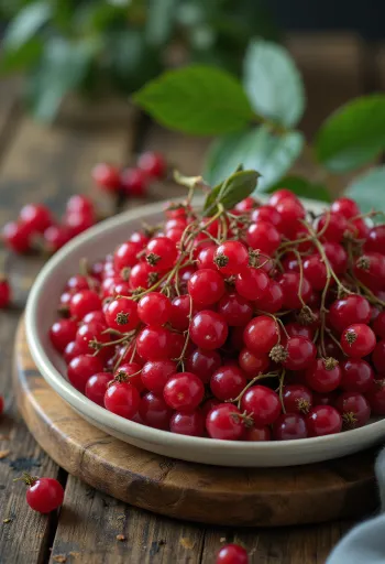 Bagas de sabugueiro vermelho, cor vermelho-vivo e superfície ligeiramente brilhante