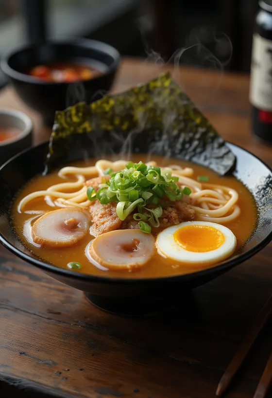 Chashu ramen servido