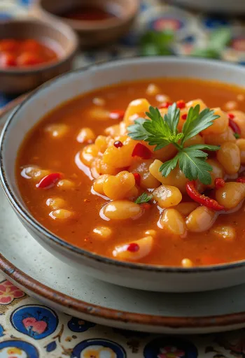 Molho de alho agridoce servido em molheira