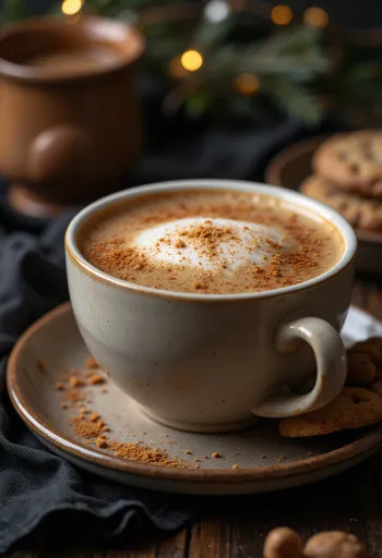 Latte de pão de especiarias servido fresco