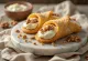 Sobremesa cannoli de crocante de noz servida
