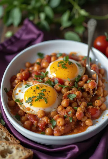 Beringela Gratinada com Grão-de-Bico Vegan servida