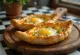 Pão de queijo georgiano khachapuri acabado de fazer