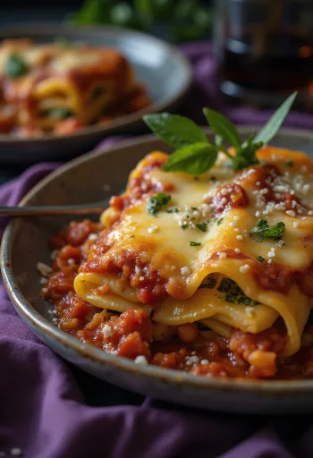 Lasanha de Legumes Vegan servida