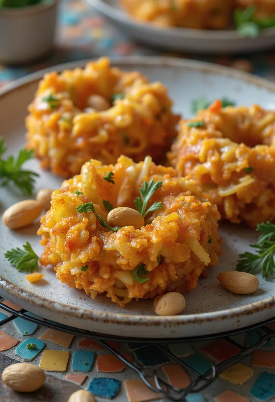 Kakiage de Amendoim, prato crocante coreano com legumes
