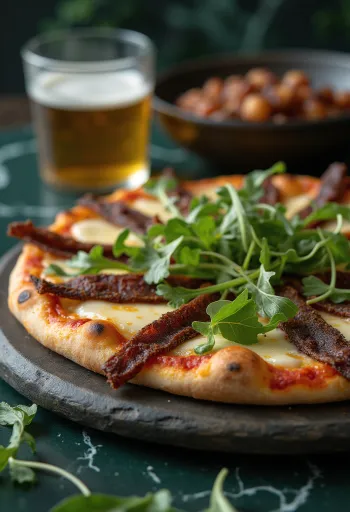 Pizza Sudafricana servida