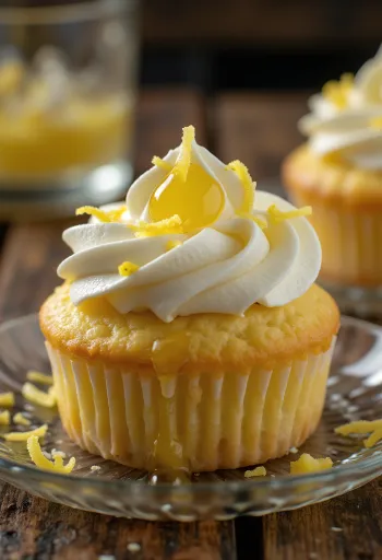 Cupcake de limoncello acabado de fazer