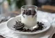 Panna cotta de Oreo em copo