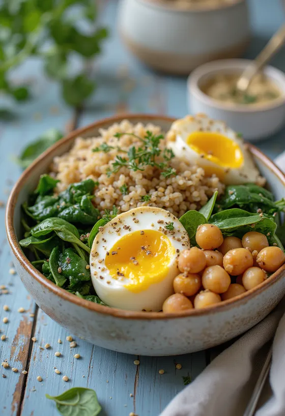 Buddha Bowl de Beringela Assada Picante