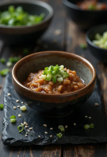 Molho Ssamjang servido com pratos grelhados