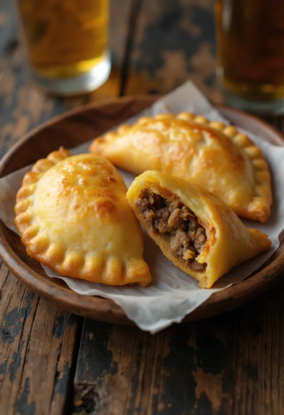 Empanadas de carne douradas