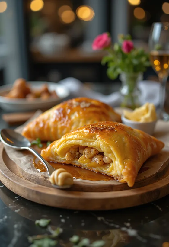 Calzone de Gengibre e Mel acabado de cozer