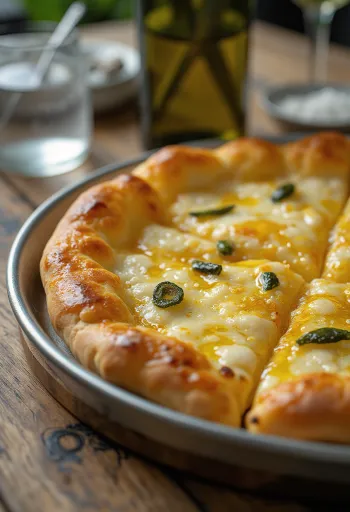 Pizza all’Olio com azeite virgem extra e ervas frescas