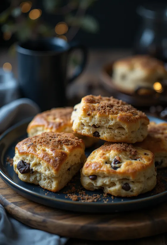 Pãezinhos de café com leite ligeiramente escuros