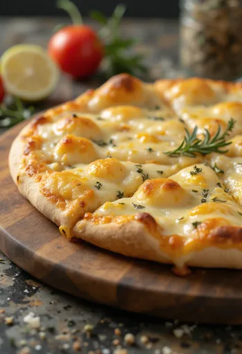 Pizza Bianca con Parmigiano com parmesão e mozzarella