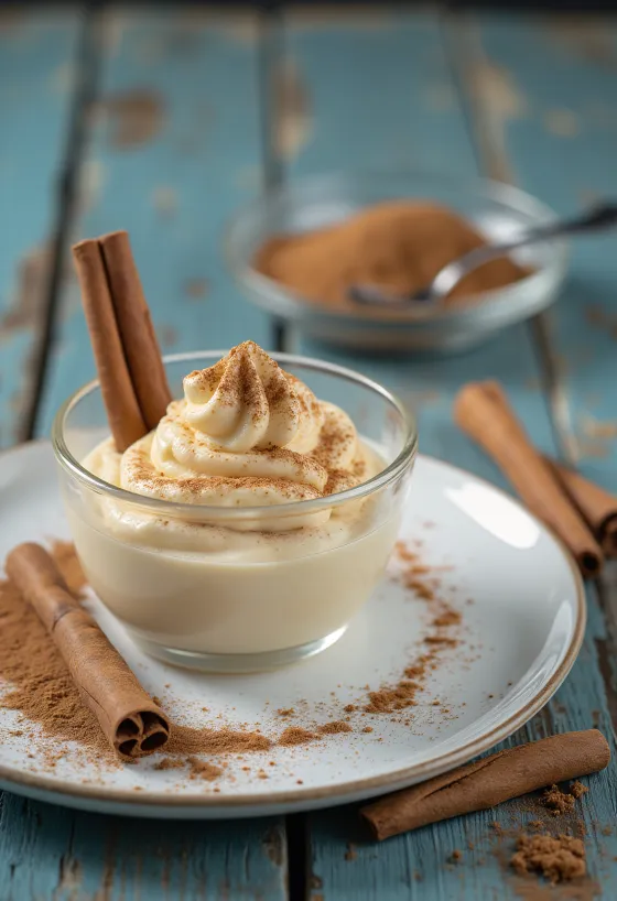 Parfait de canela servido