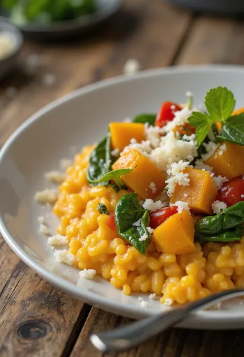 Risotto de Abóbora com Legumes