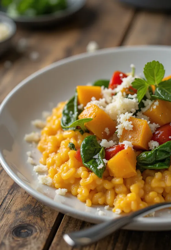 Risotto de Abóbora com Legumes