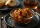 Chutney de maçã caramelizada grelhada BBQ servida