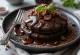 Panquecas de chocolate escuro