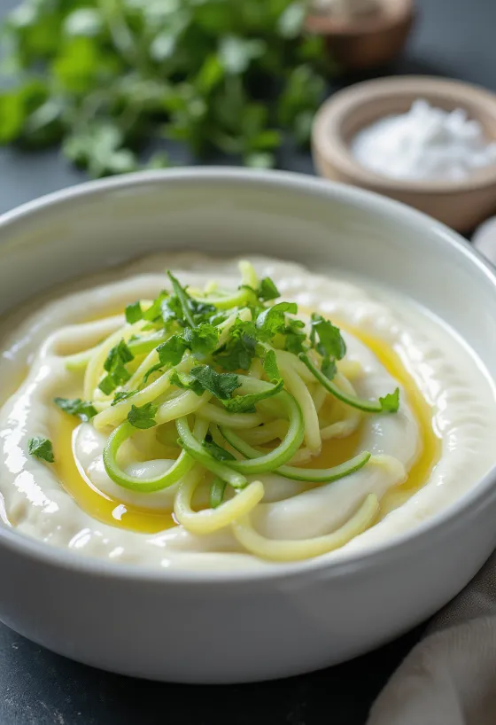 Molho de iogurte com hortelã servido com carne grelhada
