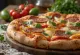 Pizza estilo Costa Rica com chouriço costarricense e queijos locais