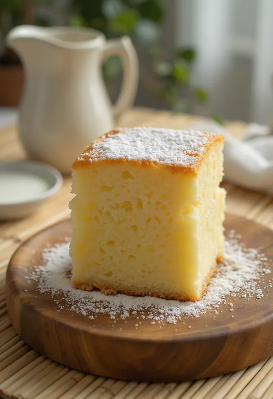 Bolo de baunilha servido cortado em fatias