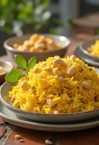 Arroz de Limão servido