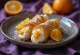 Cannoli recheado com creme de ricota aromatizado com água de flor de laranjeira, casca crocante