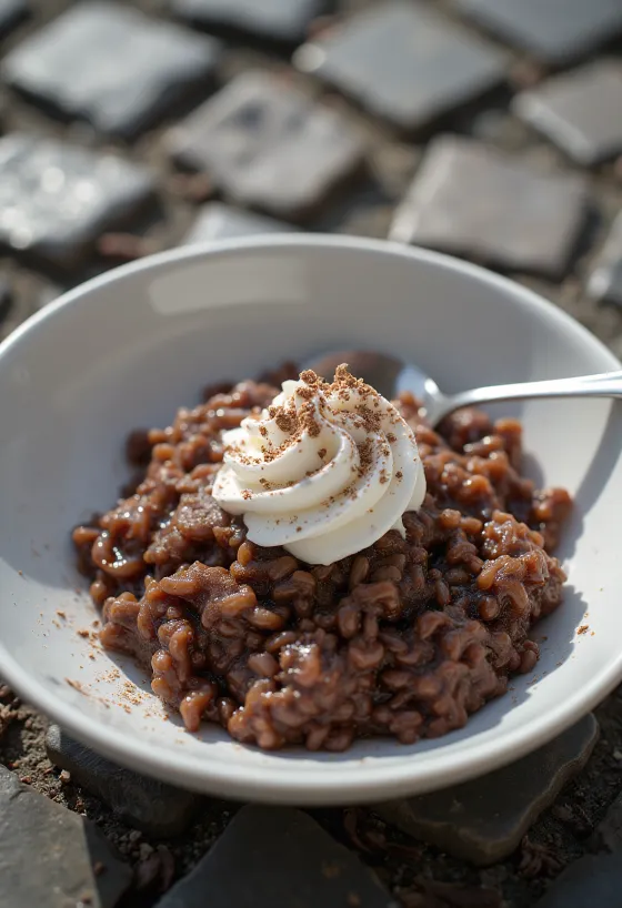 Arroz de Chocolate servido