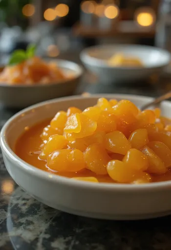 Molho de laranja e gengibre espesso e brilhante