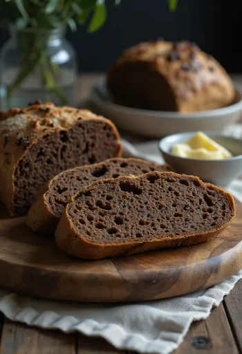 Ruisleipä em versão fatiada, acabado de cozer