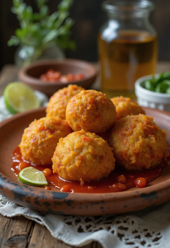 Acarajé com malagueta, prato brasileiro crocante