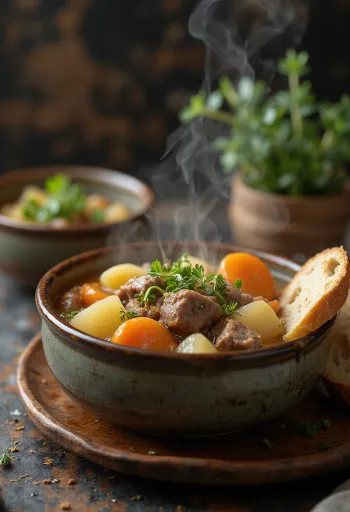 Irish Stew, estufado de borrego irlandês tradicional com legumes