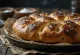 Focaccia de farinha de centeio rústica