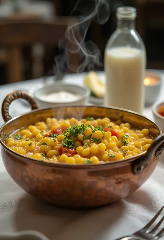 Dal de Caxemira, lentilhas picantes servidas num molho rico em especiarias