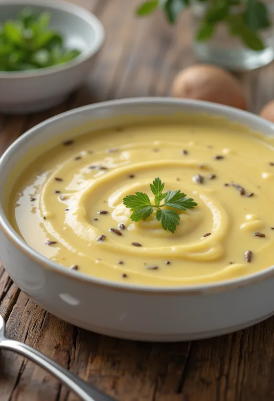 Molho de mostarda alemão cremoso e suave