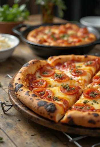 Detroit Style Pizza quadrada, grossa e estaladiça