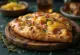 Calzone de ananás e presunto fumado acabado de cozer