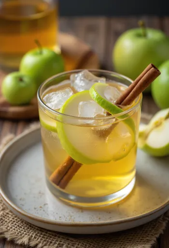 Cidra francesa com Calvados servida fresca