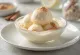 Gelado de arroz doce e canela servido