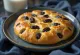 Focaccia de passas e baunilha servida