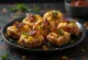 Mini waffles salgadas com queijo cheddar e bacon
