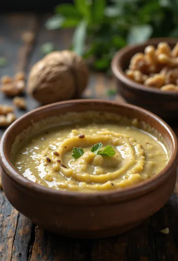Molho de noz cremoso e espesso