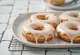 Donut com cobertura de baunilha